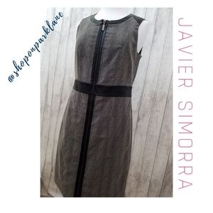 Javier Simorra Guatavia Dress, Black & Grey, Sz 8